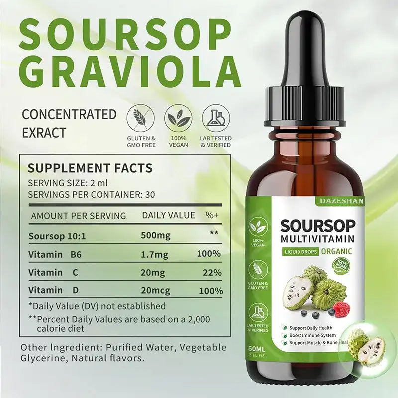 Soursop Immune Drops: Daily Defense For Your Future