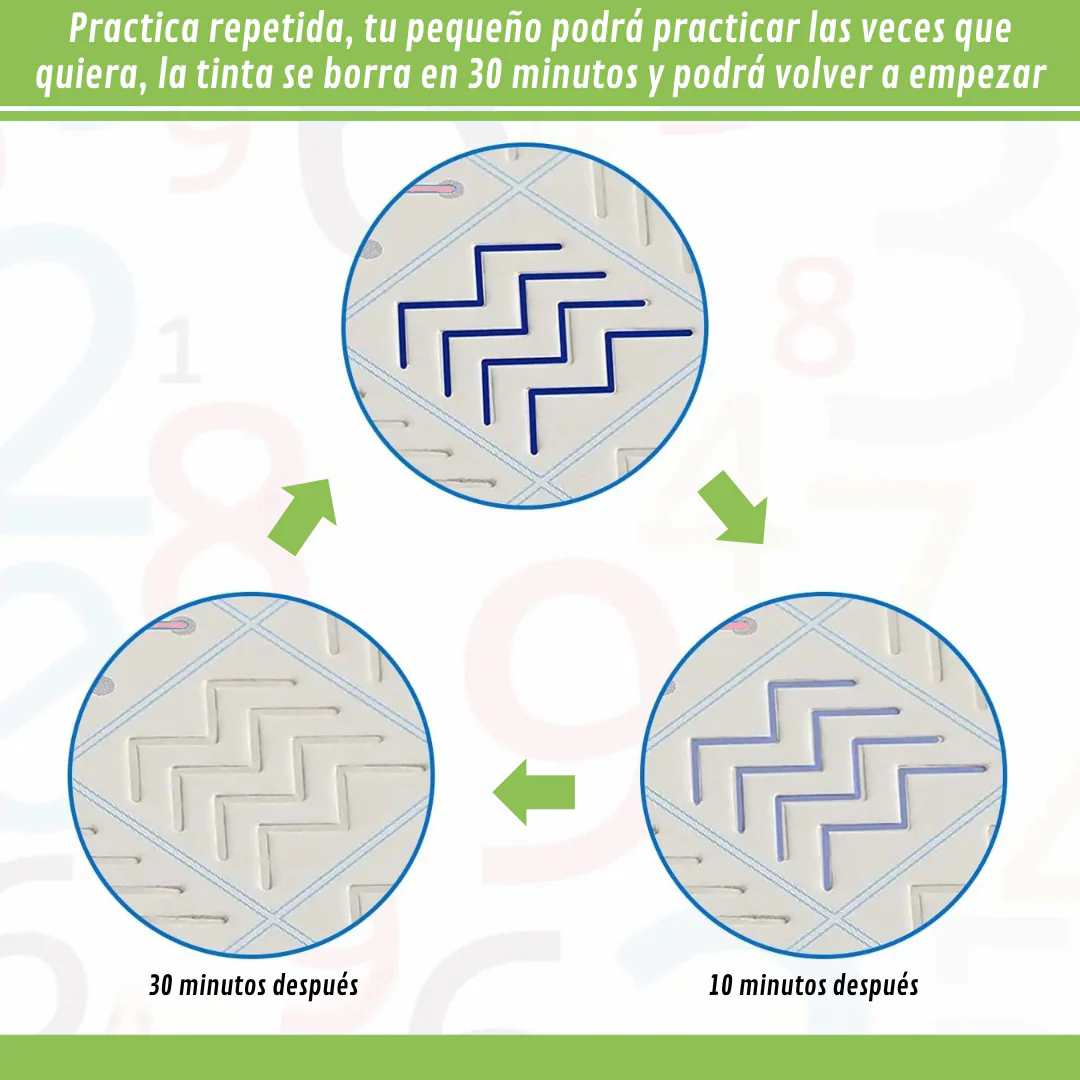 Magic Book - Kit 4 Notebooks + 5 Magic Pens 