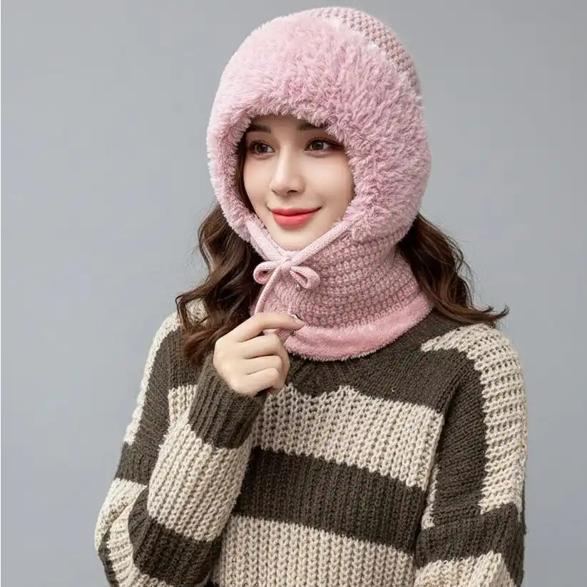 TrioWarm™ 3-in-1 Winter Beanie — Beanie, Neck Warmer & Face Cover in One