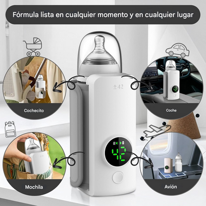 KinmeitWader™ Portable, Cordless Travel Bottle Warmer 