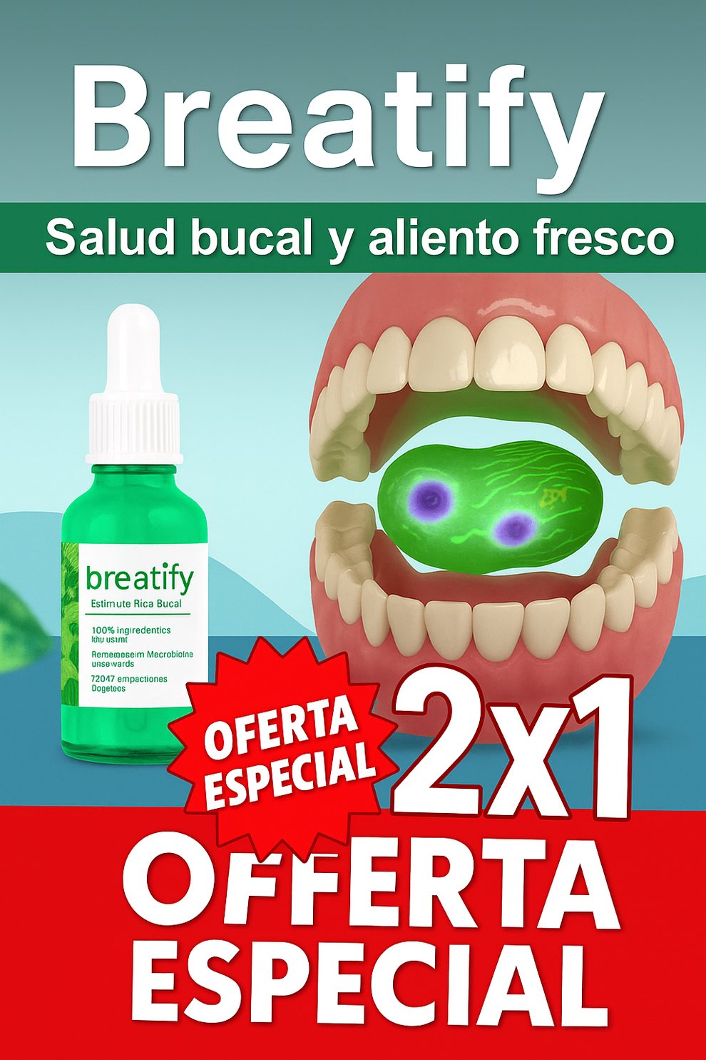 "2X1 BREATIFY" DROPS AGAINST BAD BREATH 