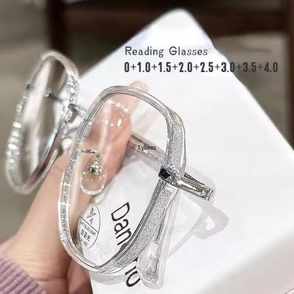 Transparent Glasses with Shiny Frame for Women - Veyra™ 